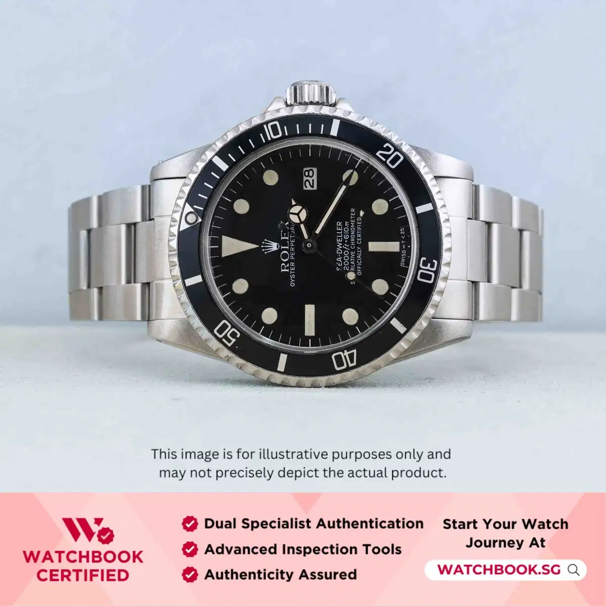 Rolex Sea Dweller Great White 1665 Black Oyster thumbnail