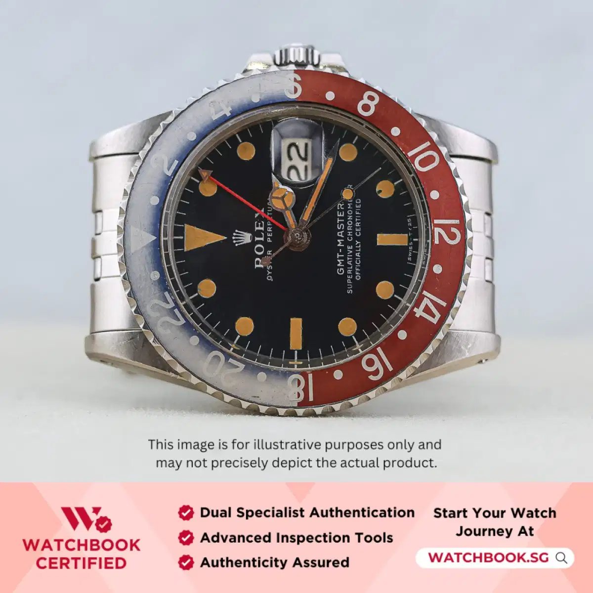 Rolex GMT-Master Pepsi 1675 Black Jubilee thumbnail