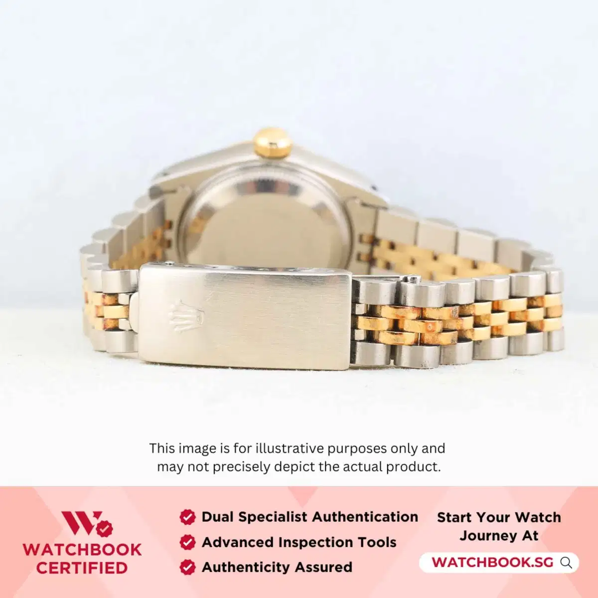 Rolex Datejust 69173 White Roman w 10 Point Diamonds Jubilee thumbnail