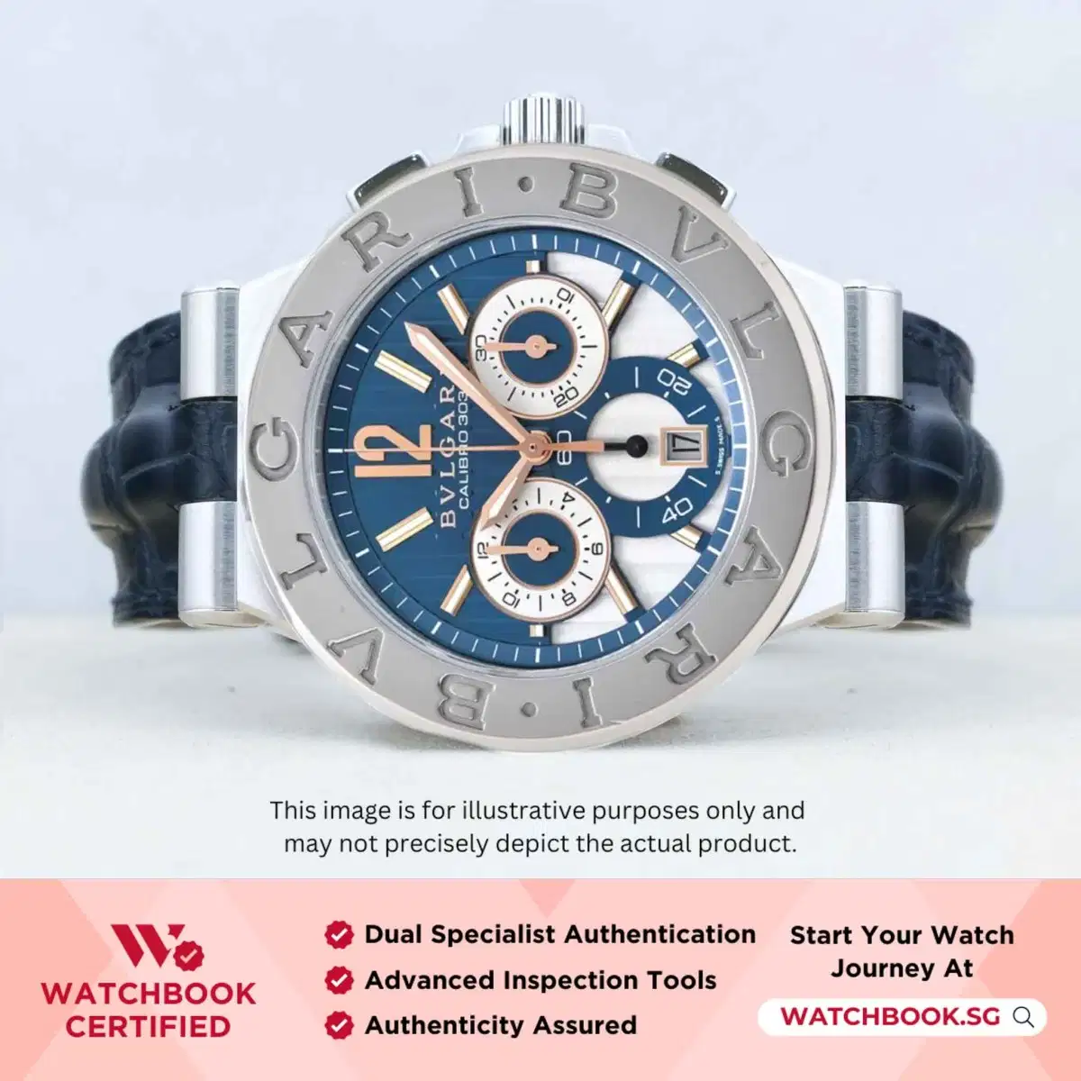 Bvlgari Diagono Calibro 101794 Blue thumbnail