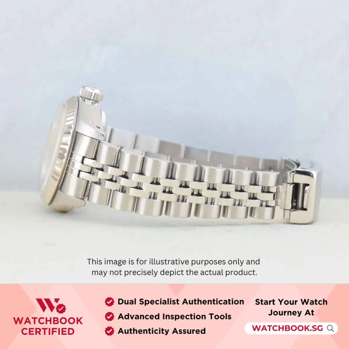 Rolex Datejust 69174 Silver w 10 Point Small Diamonds Jubilee thumbnail