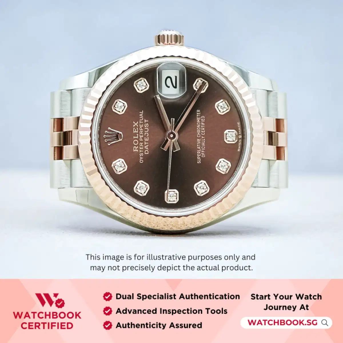 Rolex Datejust 278271 Chocolate w 10 Point Diamonds Jubilee