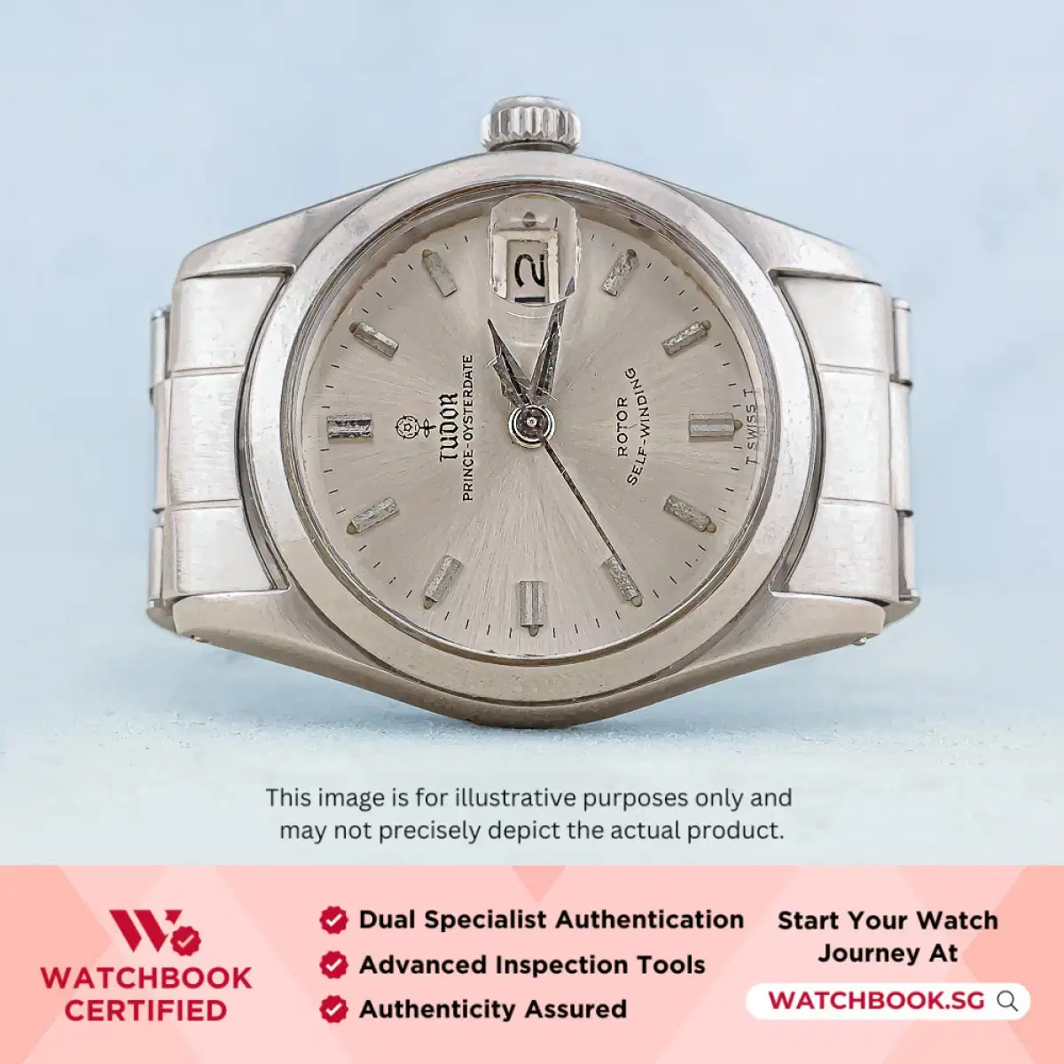 Tudor Prince Oyster Date 7911 Silver thumbnail