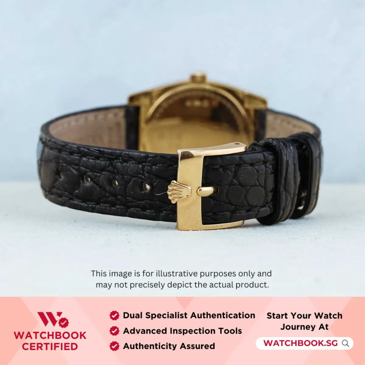 Rolex Cellini 5310/8 Black Mother of Pearl MOP Leather thumbnail