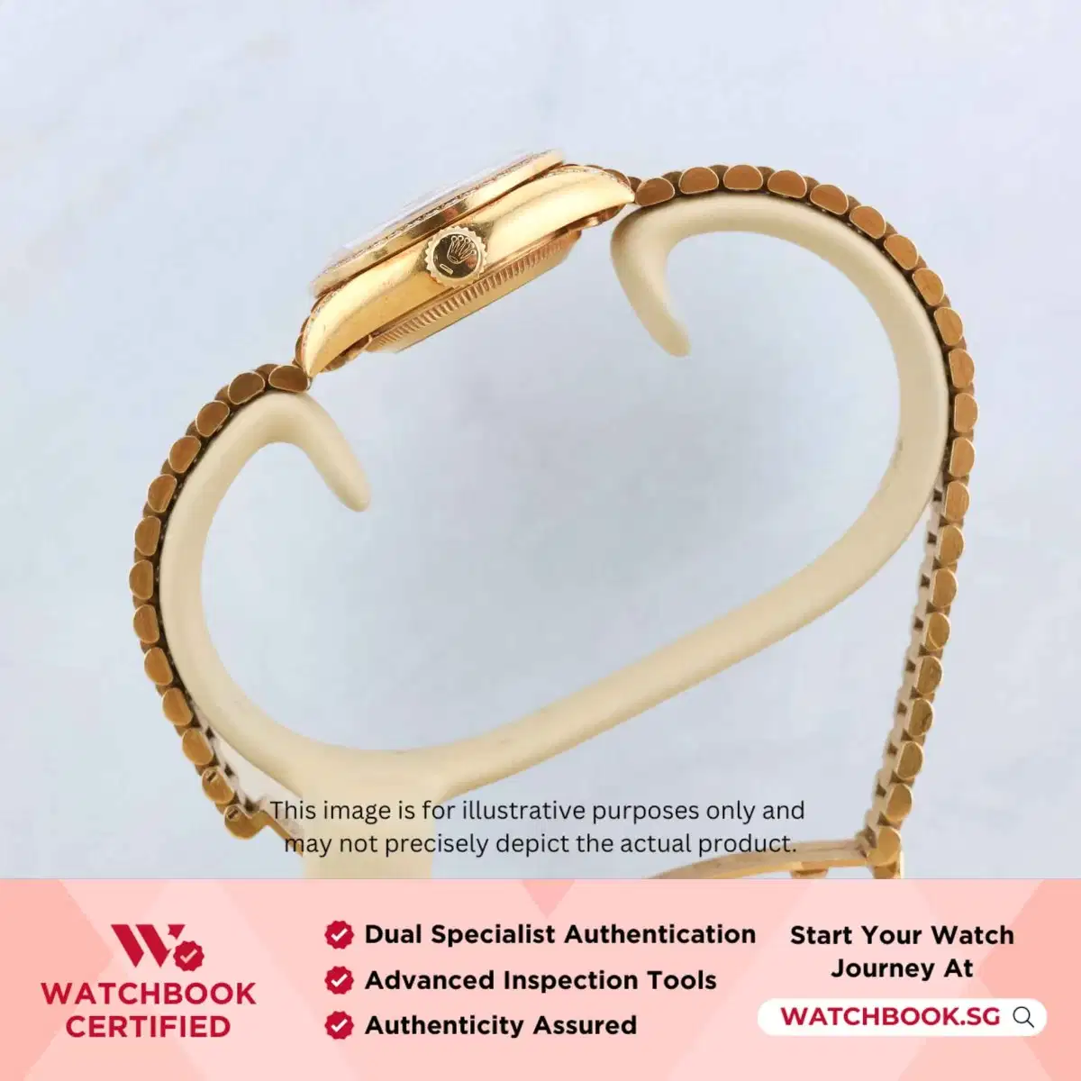 Rolex Datejust 69158 Gold w Myriad Diamond President thumbnail