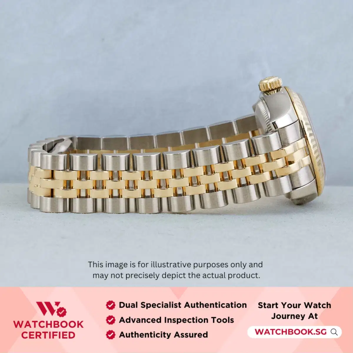 Rolex Datejust 179173 Coral Pink w 10 Point Diamonds Jubilee thumbnail