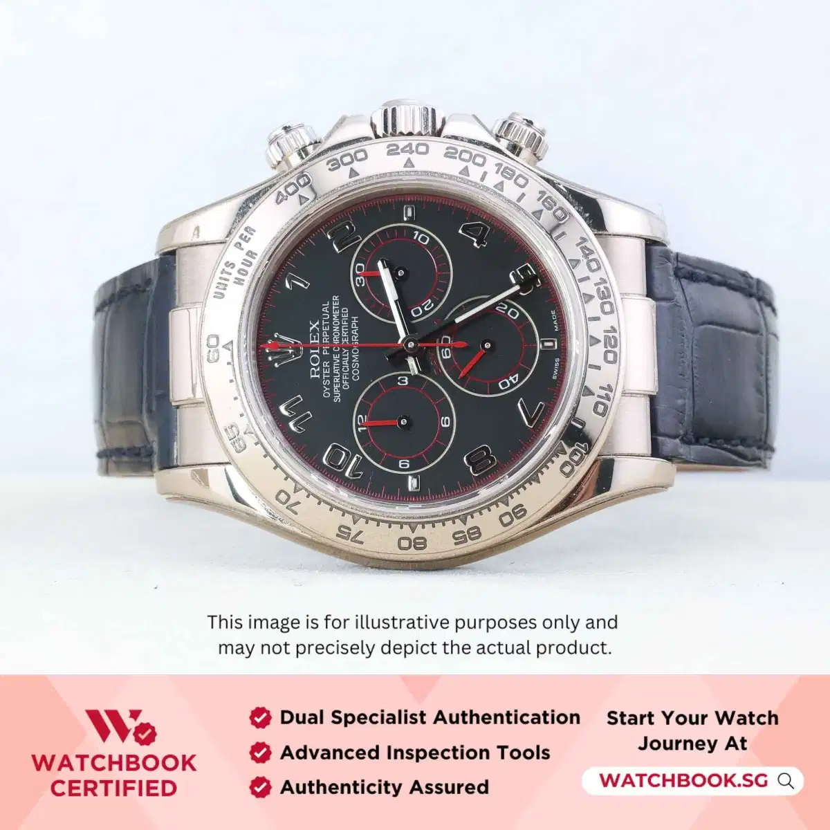 Rolex Daytona Spyder 116519 Black Leather