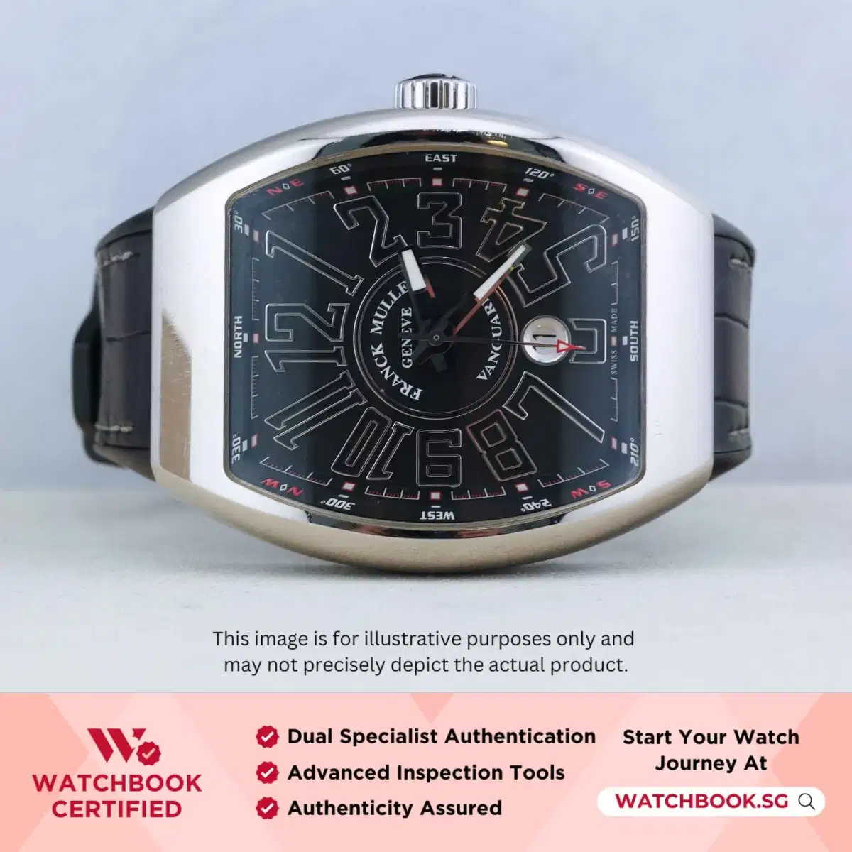 Franck Muller Vanguard V 45 SC DT AC Black w Black Arabic