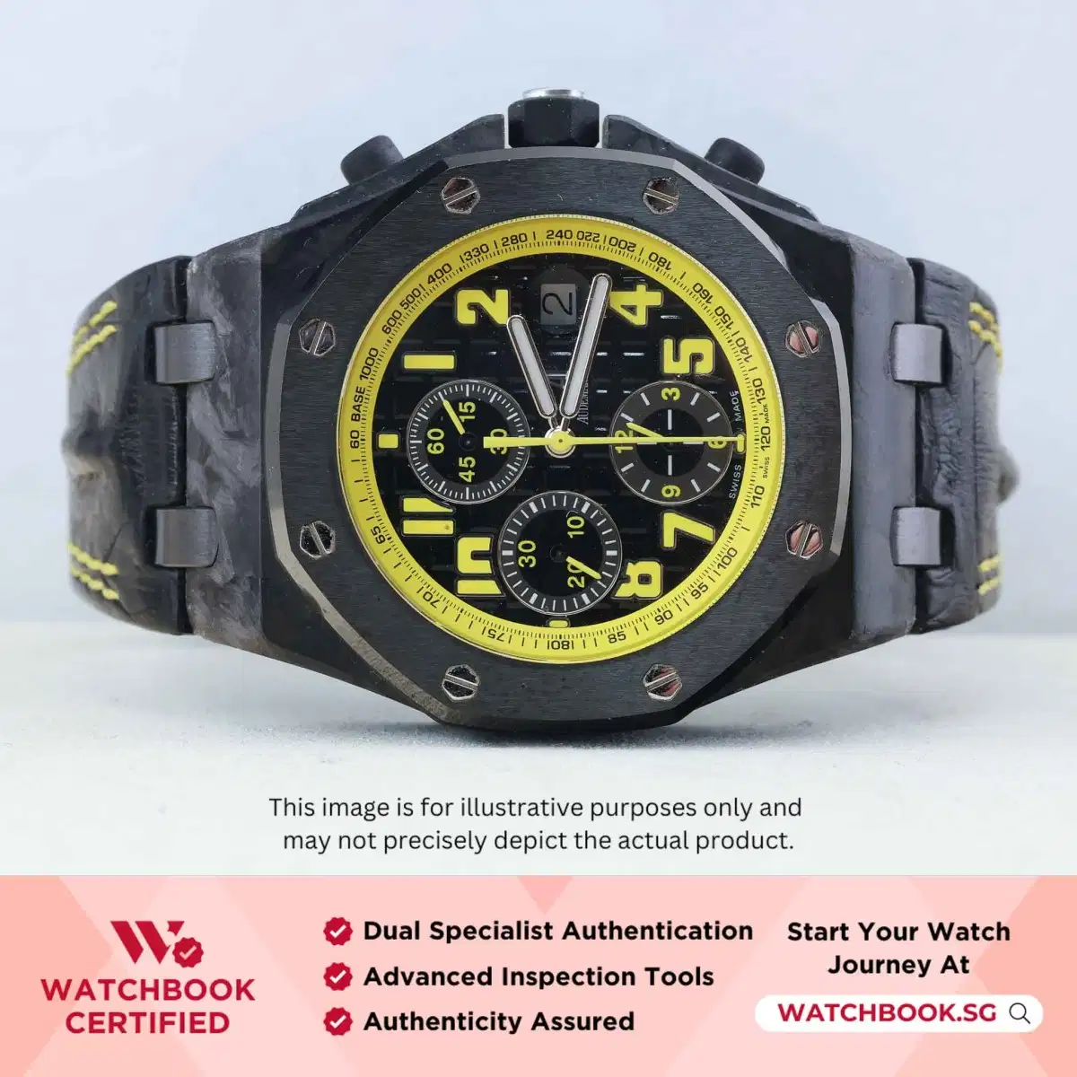 Audemars Piguet Royal Oak Offshore 26176FO.OO.D101CR.02 Black w Yellow Arabic