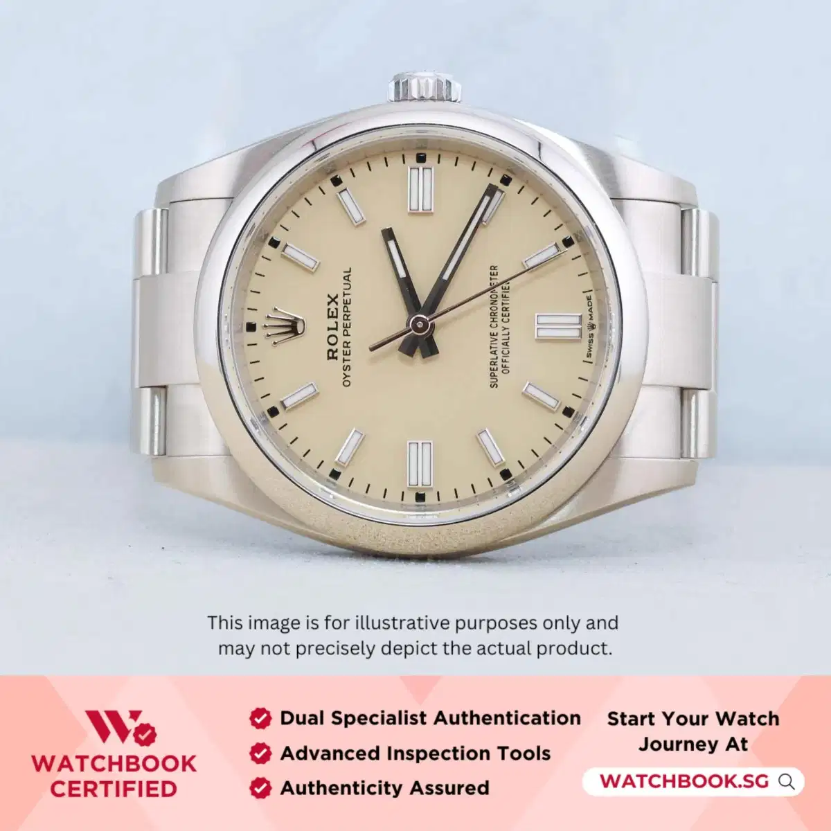 Rolex Oyster Perpetual 126000 Beige Oyster