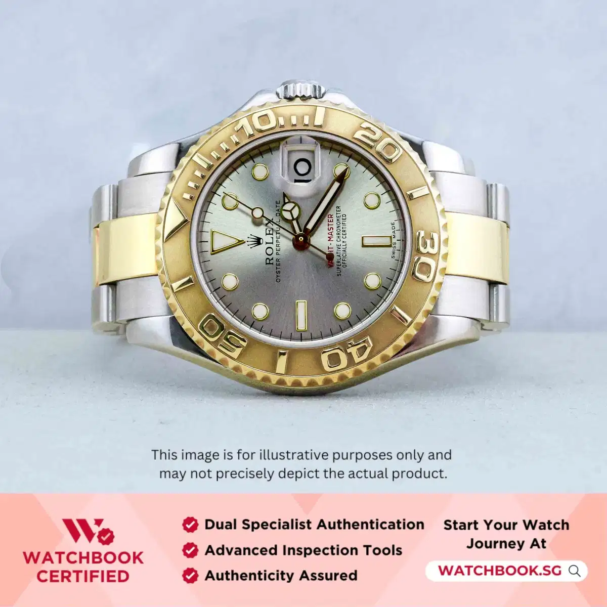 Rolex Yacht Master 168623 Silver Oyster thumbnail