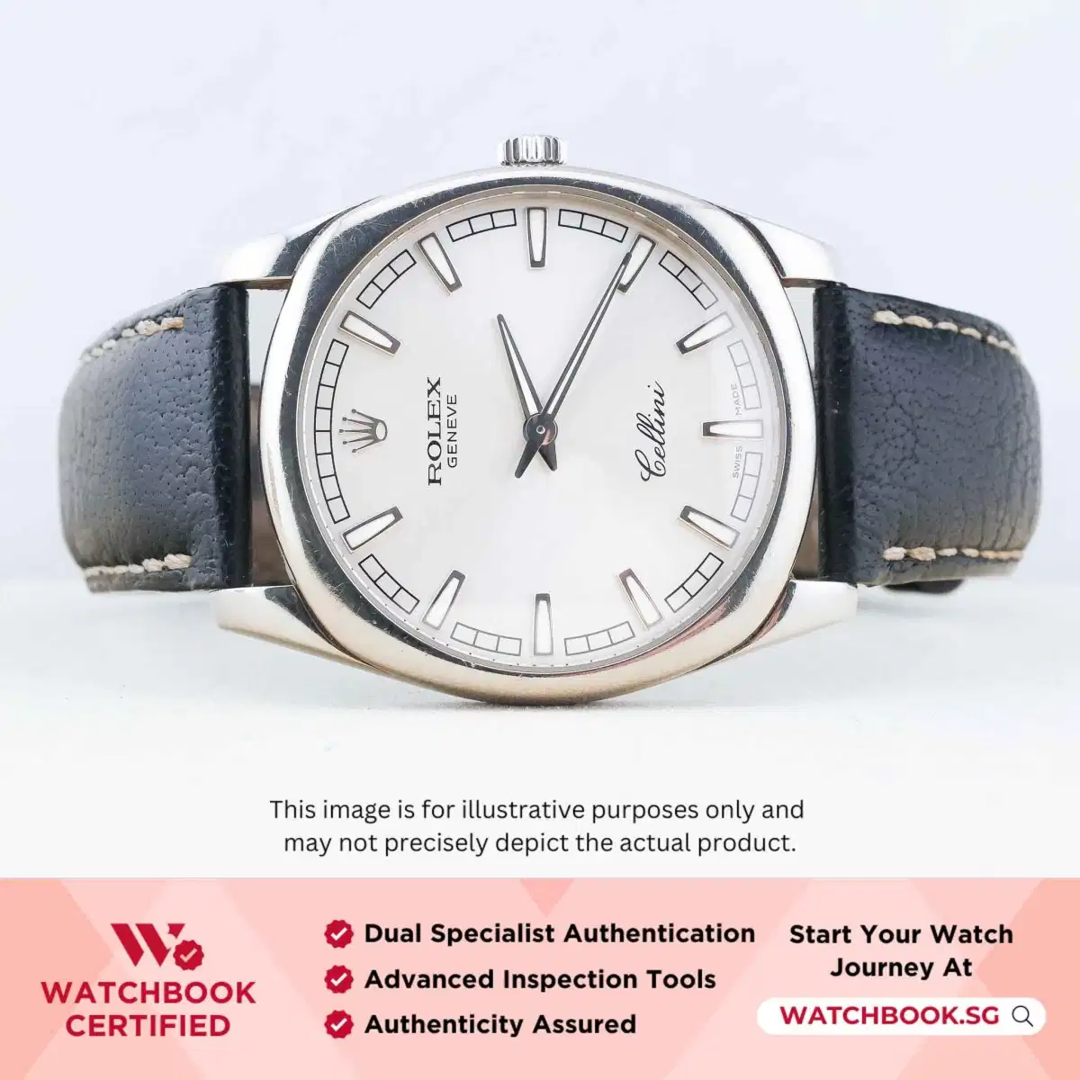 Rolex Cellini 4243/9 White Leather