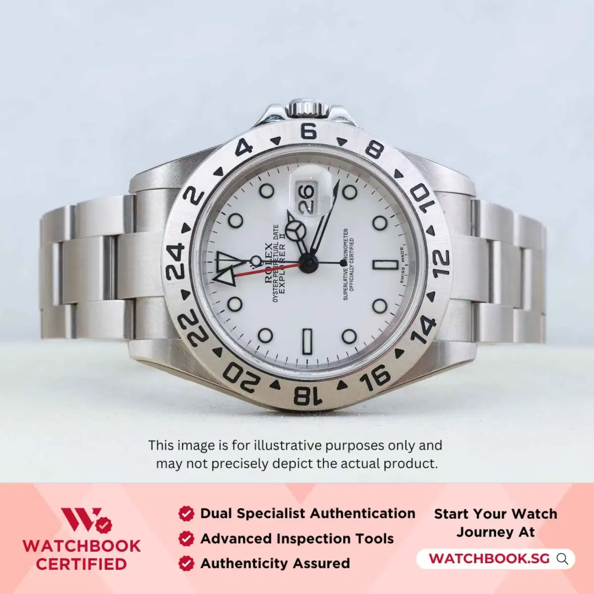 Rolex Explorer II 16570 White Oyster thumbnail