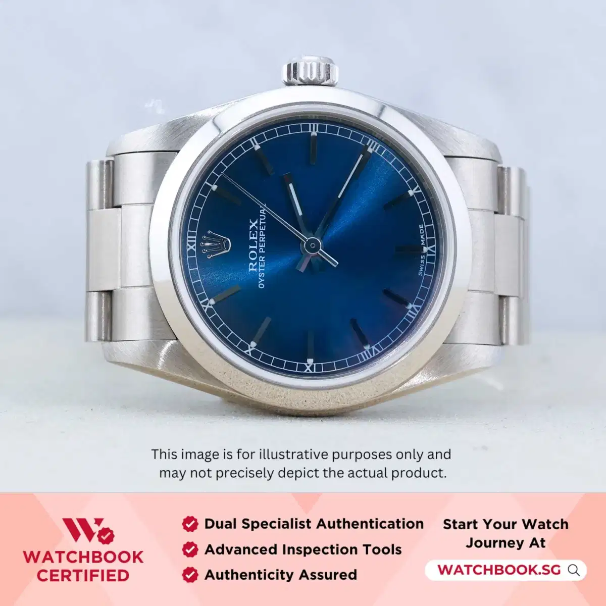 Rolex Oyster Perpetual 77080 Blue Bracelet thumbnail