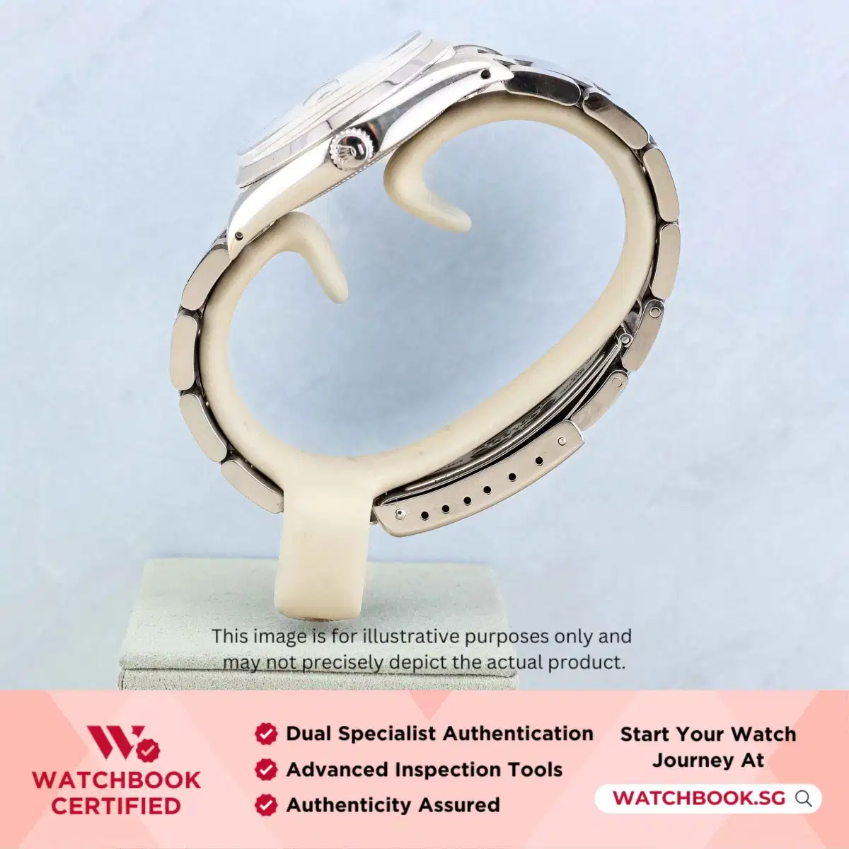 Rolex Oysterdate Precision 6694 White Roman Bracelet thumbnail