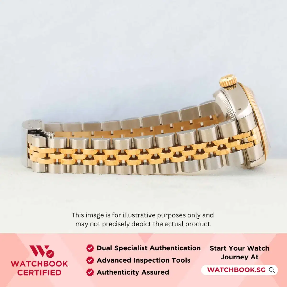 Rolex Datejust 69173 White w Golden Roman Jubilee thumbnail