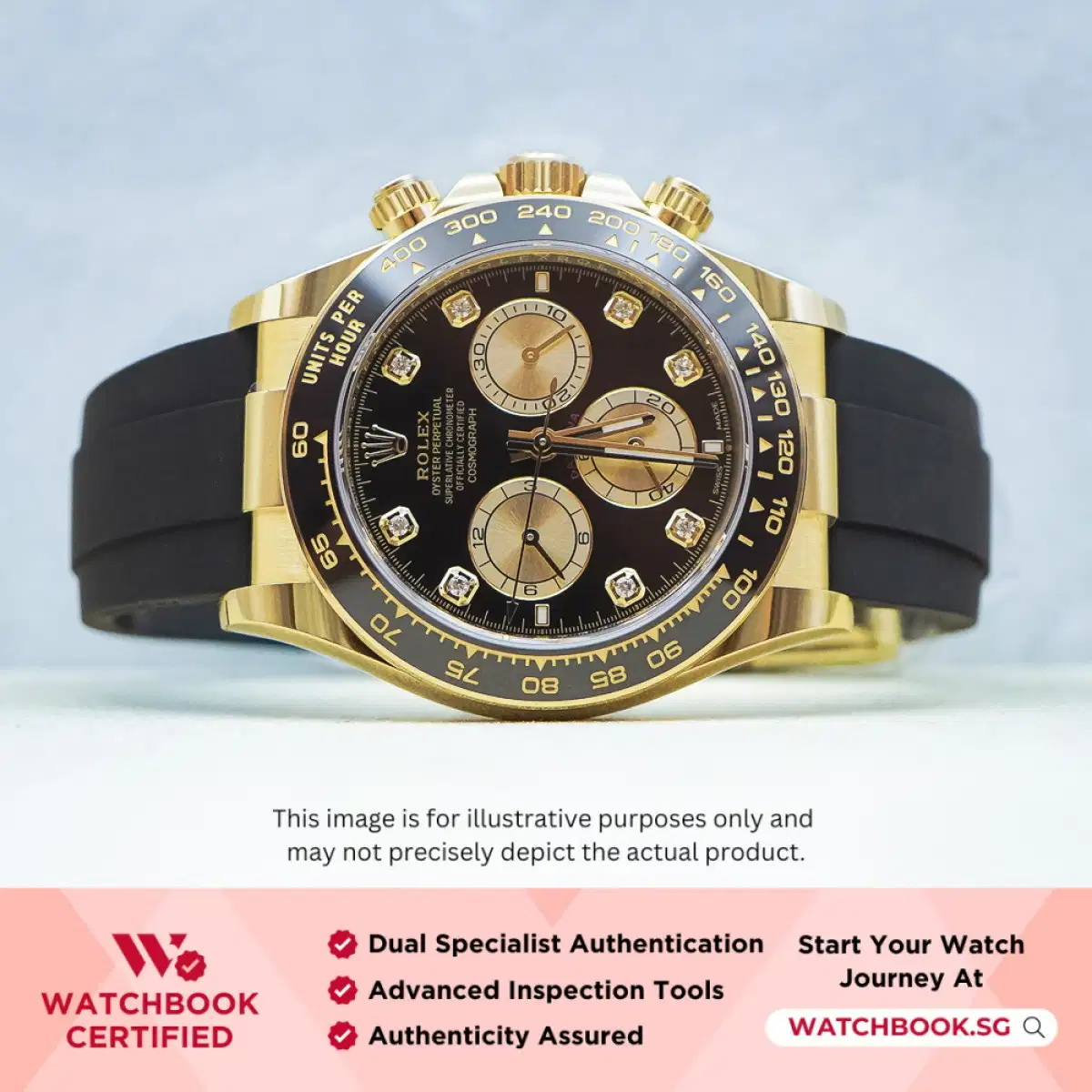 Rolex Daytona 126518LN Black & Golden w 8 Point Diamonds Oysterflex