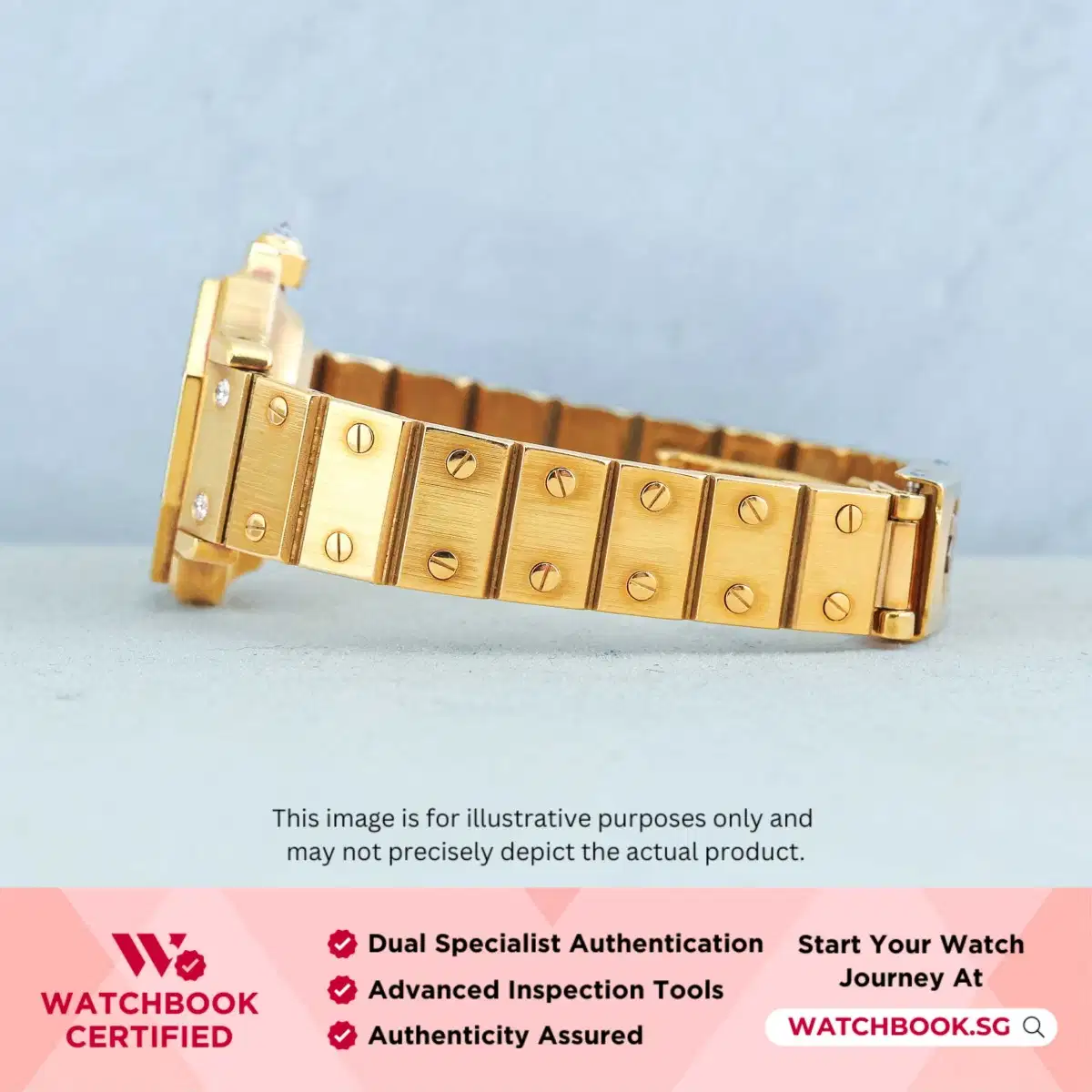 Cartier Santos Octagon 2965 Onyx w Diamonds thumbnail