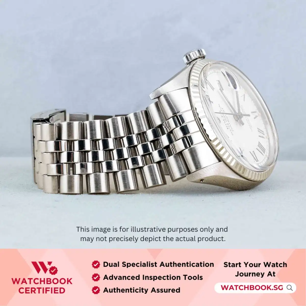 Rolex Datejust 16014 White Buckley Jubilee thumbnail