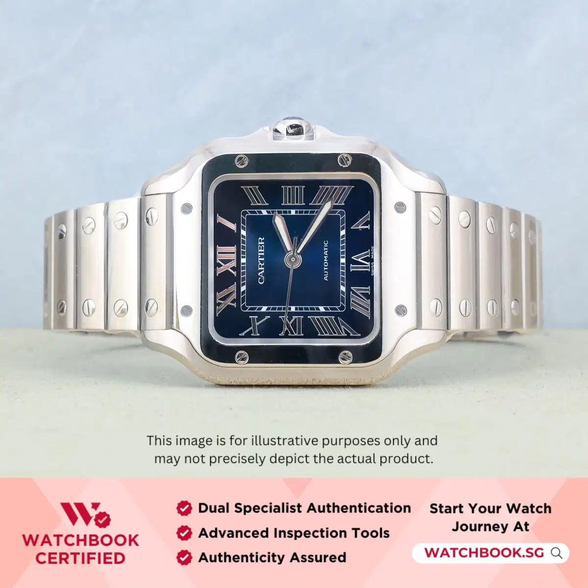 Cartier Santos Medium WSSA0063 Graduated Blue