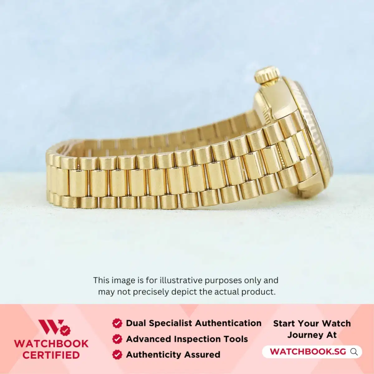 Rolex Datejust 69178 Coral Pink w 10 Pts Diamond President thumbnail