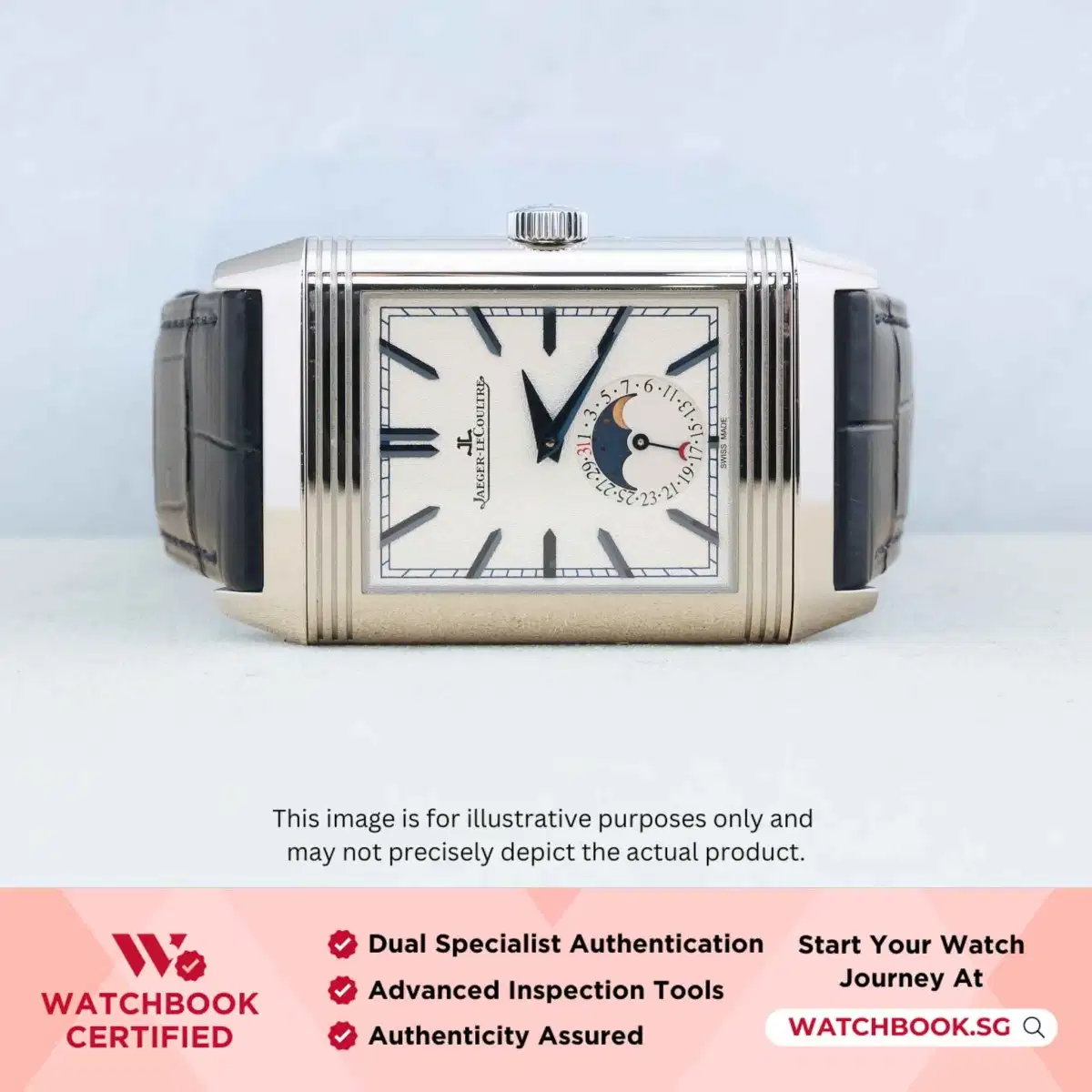 Jaeger LeCoultre JLC Reverso Tribute Moon Q3958420 Silver thumbnail