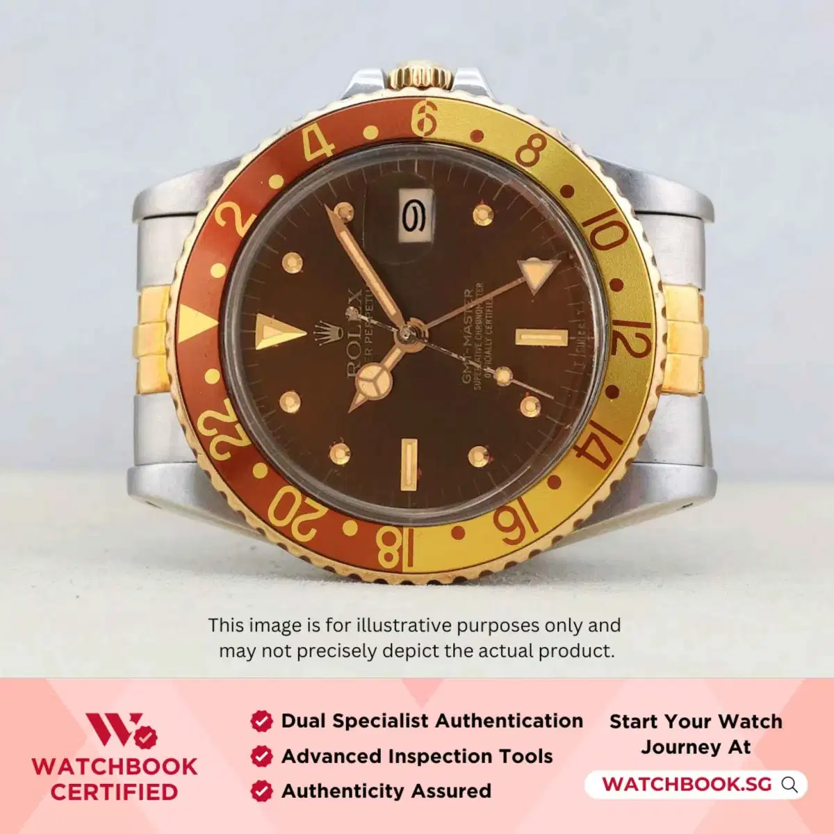 Rolex GMT-Master 16753 Nipple Brown Jubilee thumbnail