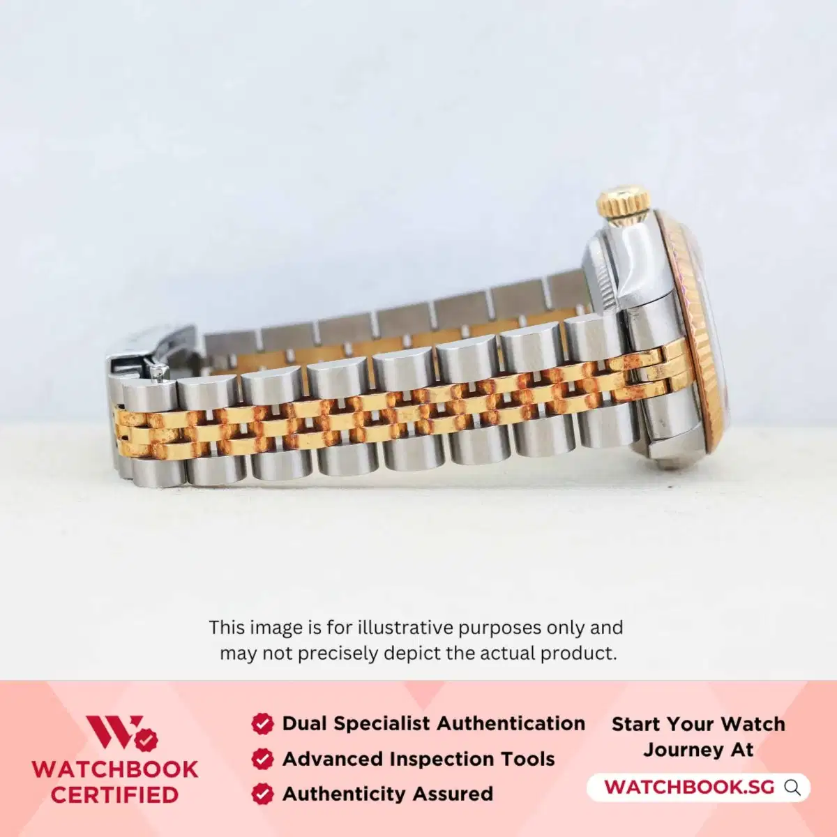 Rolex Datejust 69173 Red Vignette 10 Point Diamond Jubilee thumbnail