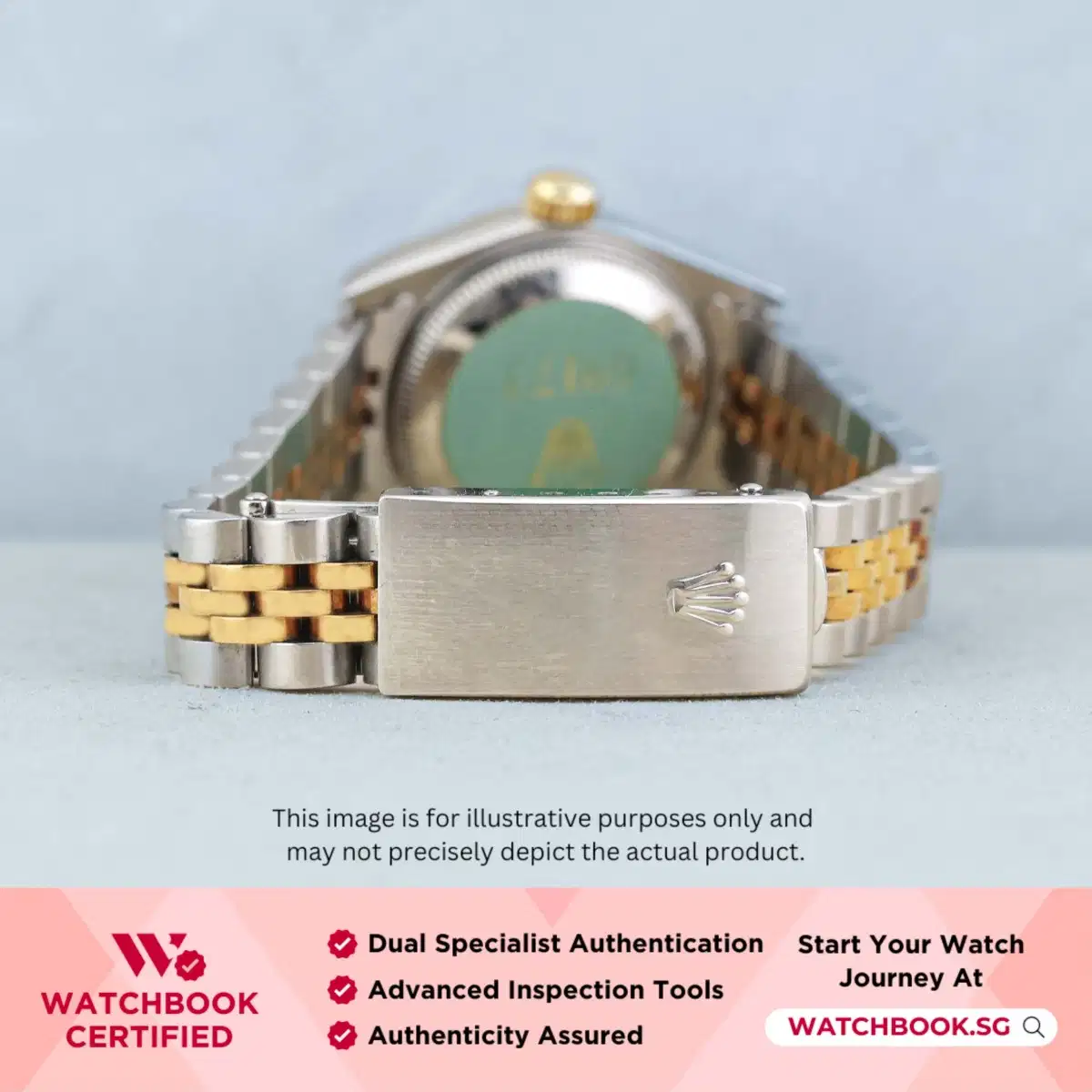 Rolex Datejust 69173 White w Golden Roman Jubilee thumbnail