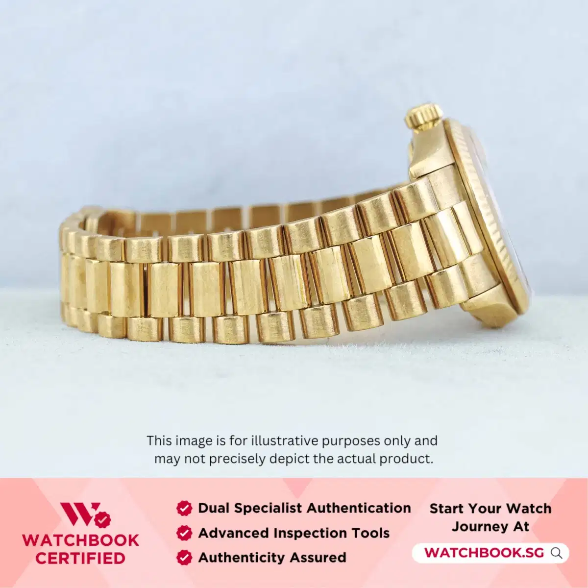 Rolex Datejust 68278 Champagne w Index President thumbnail