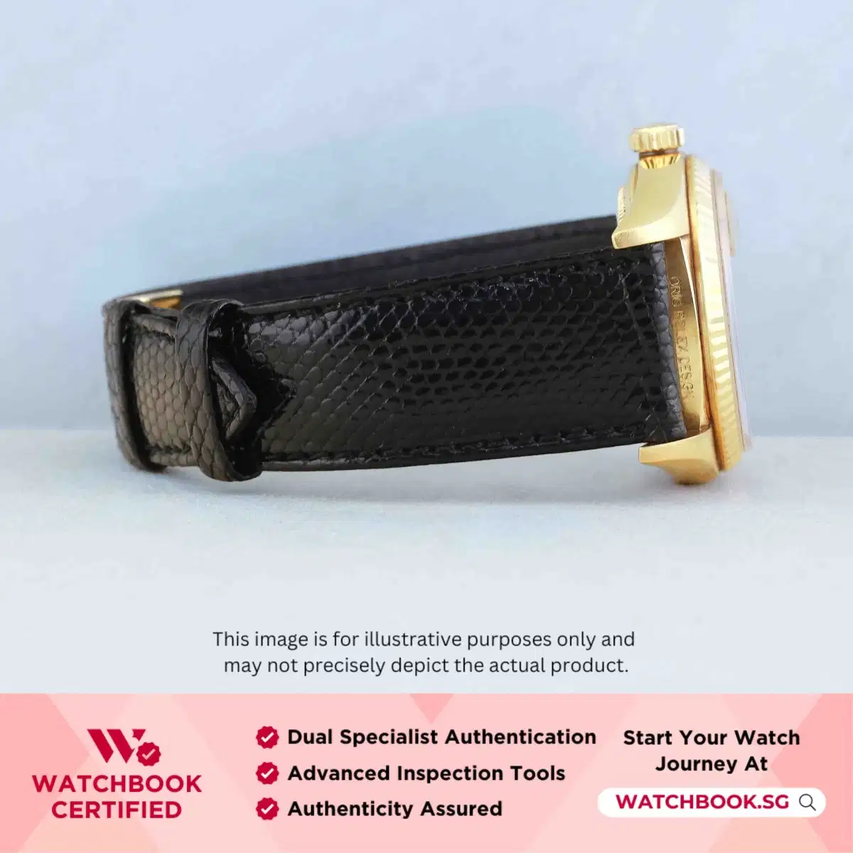 Rolex Datejust 16018 Lemon w 10 Point Diamonds Leather thumbnail