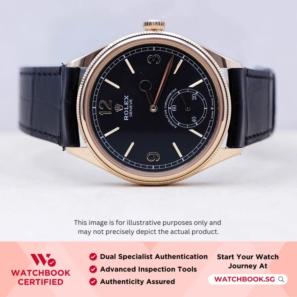 Rolex 1908 52508 Black Leather
