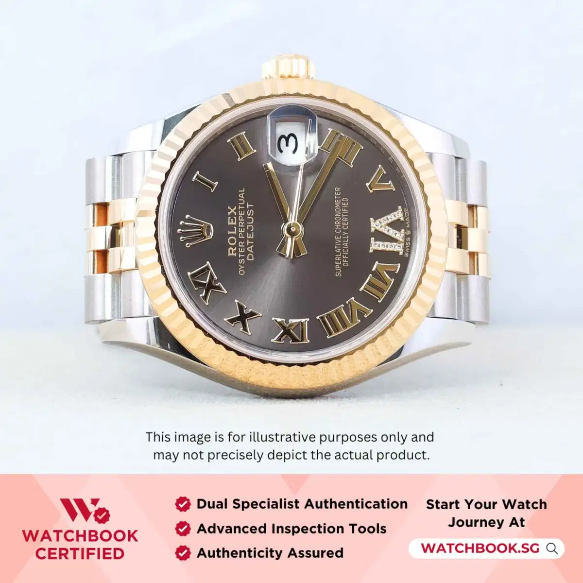Rolex Datejust 278273 Dark Grey w Roman VI Diamonds Jubilee