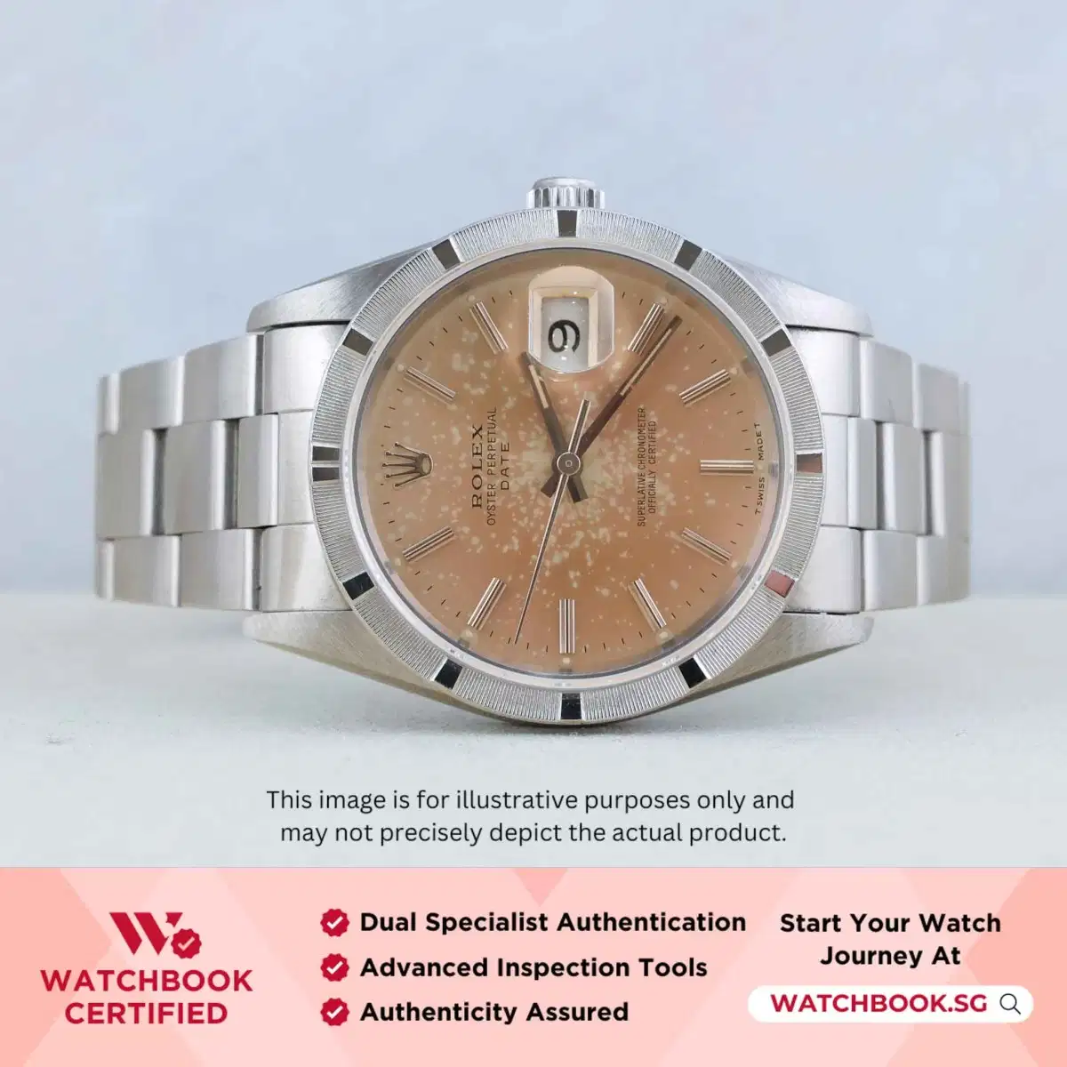 Rolex Oyster Perpetual Date 15210 Silver Tropical Oyster thumbnail