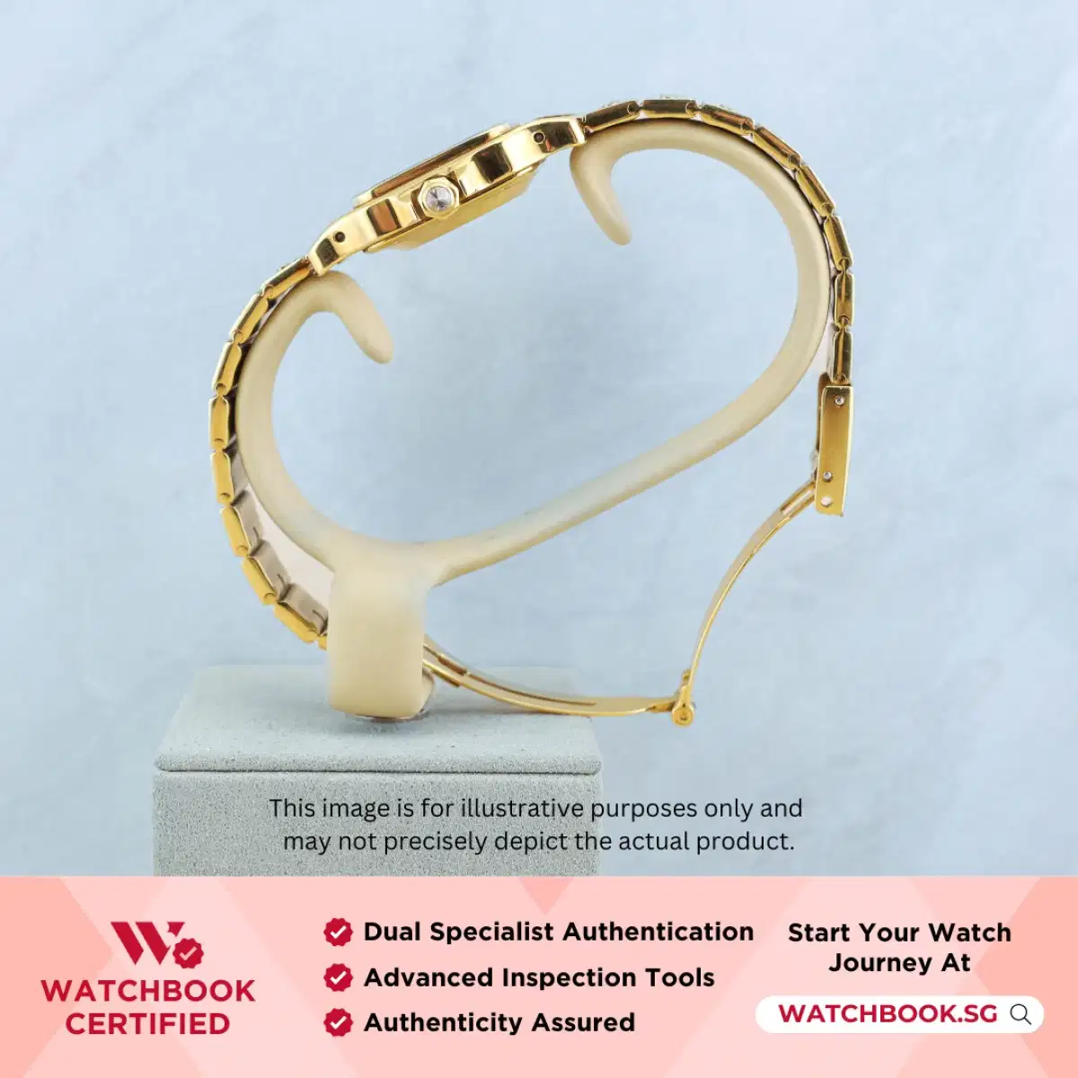 Cartier Santos Carree 2960 Matte White w 12 Point Diamonds thumbnail