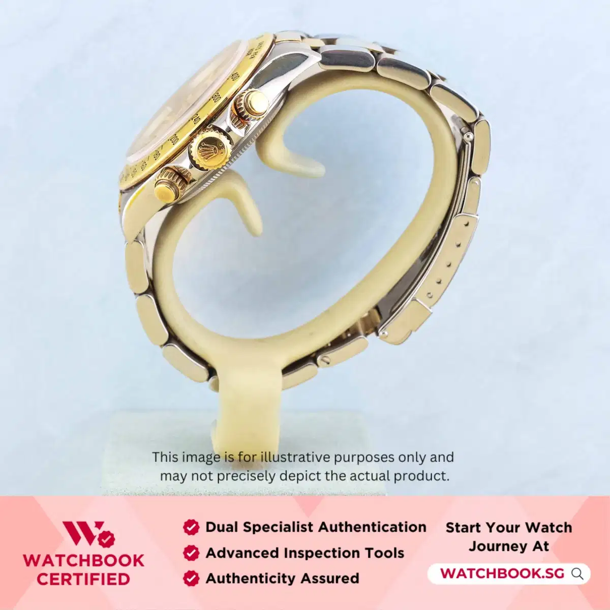 Rolex Daytona 16523 Champagne Inverted 6 Oyster thumbnail