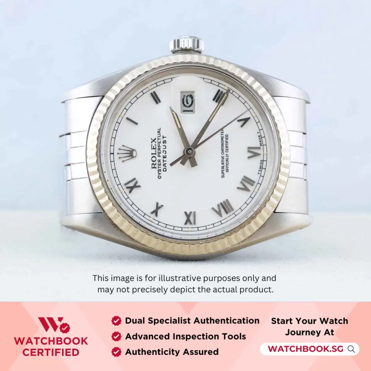 Rolex Datejust 16014 White Jubilee thumbnail