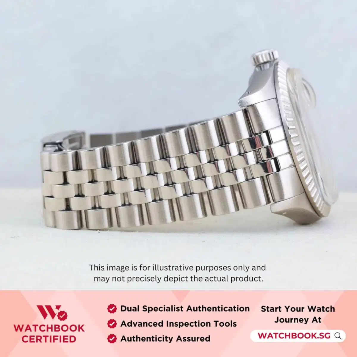 Rolex Datejust 16030 White w Roman Jubilee thumbnail