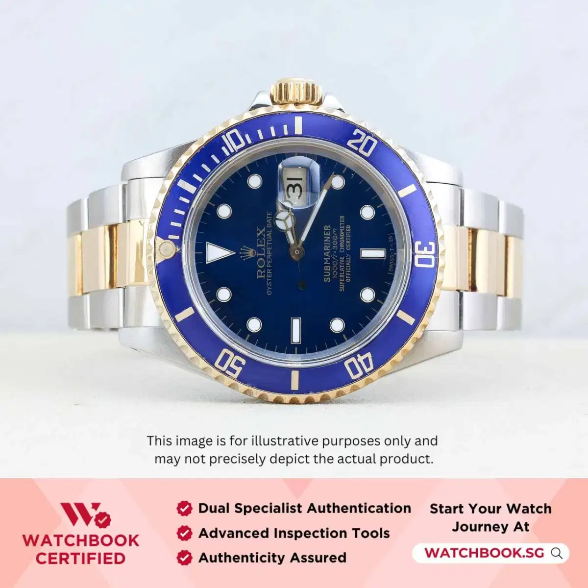 Rolex Submariner 16613LB Blue Oyster thumbnail
