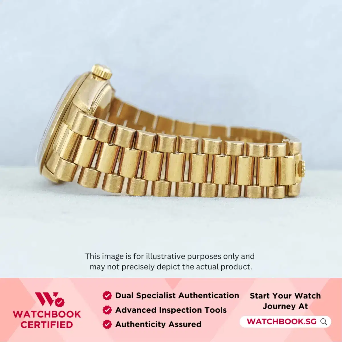 Rolex Datejust 68278 Champagne w Index President thumbnail