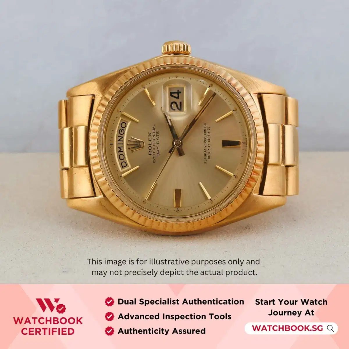 Rolex Daydate 1803 Champagne Index President thumbnail