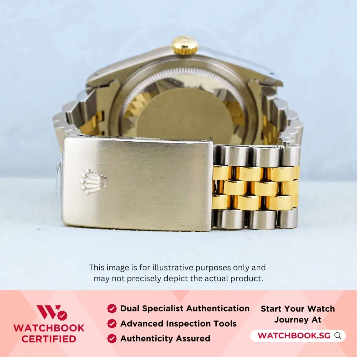 Rolex Datejust 16233 White w Gold Roman Jubilee thumbnail