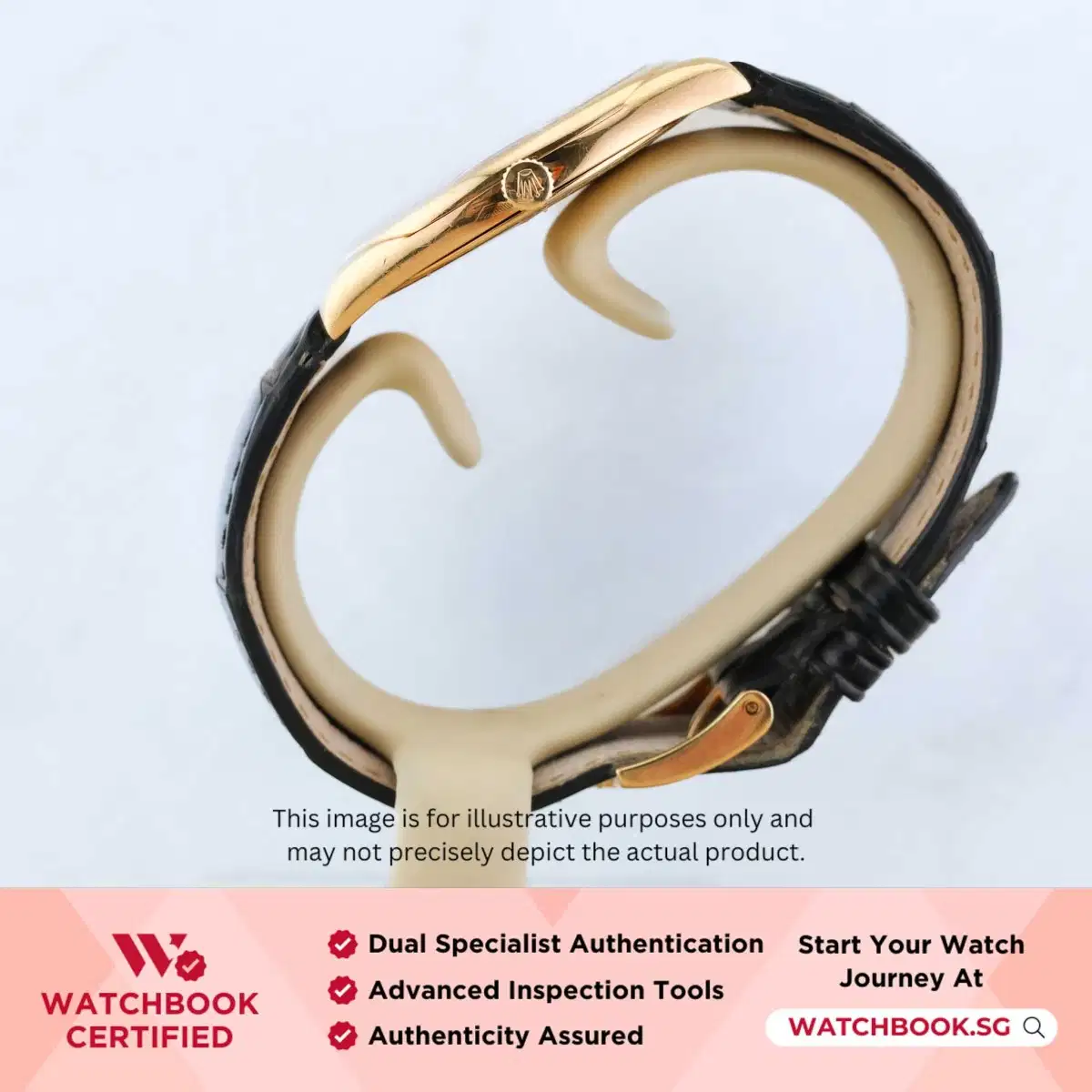 Rolex Cellini 4233 Black Numeral Leather thumbnail