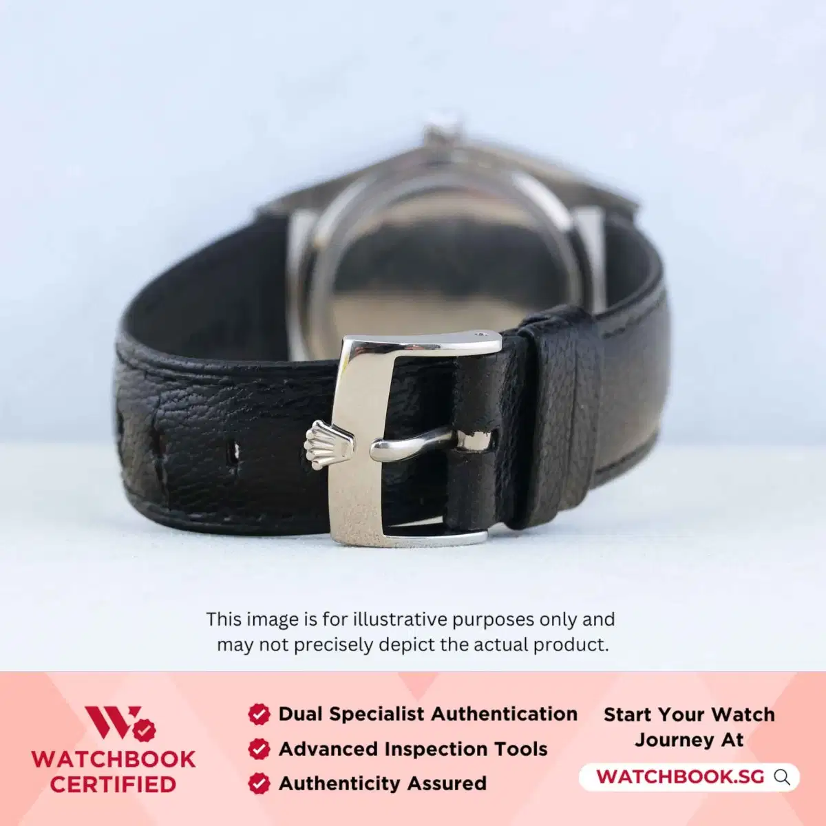 Rolex Oysterdate Precision 6694 Black Index Leather thumbnail