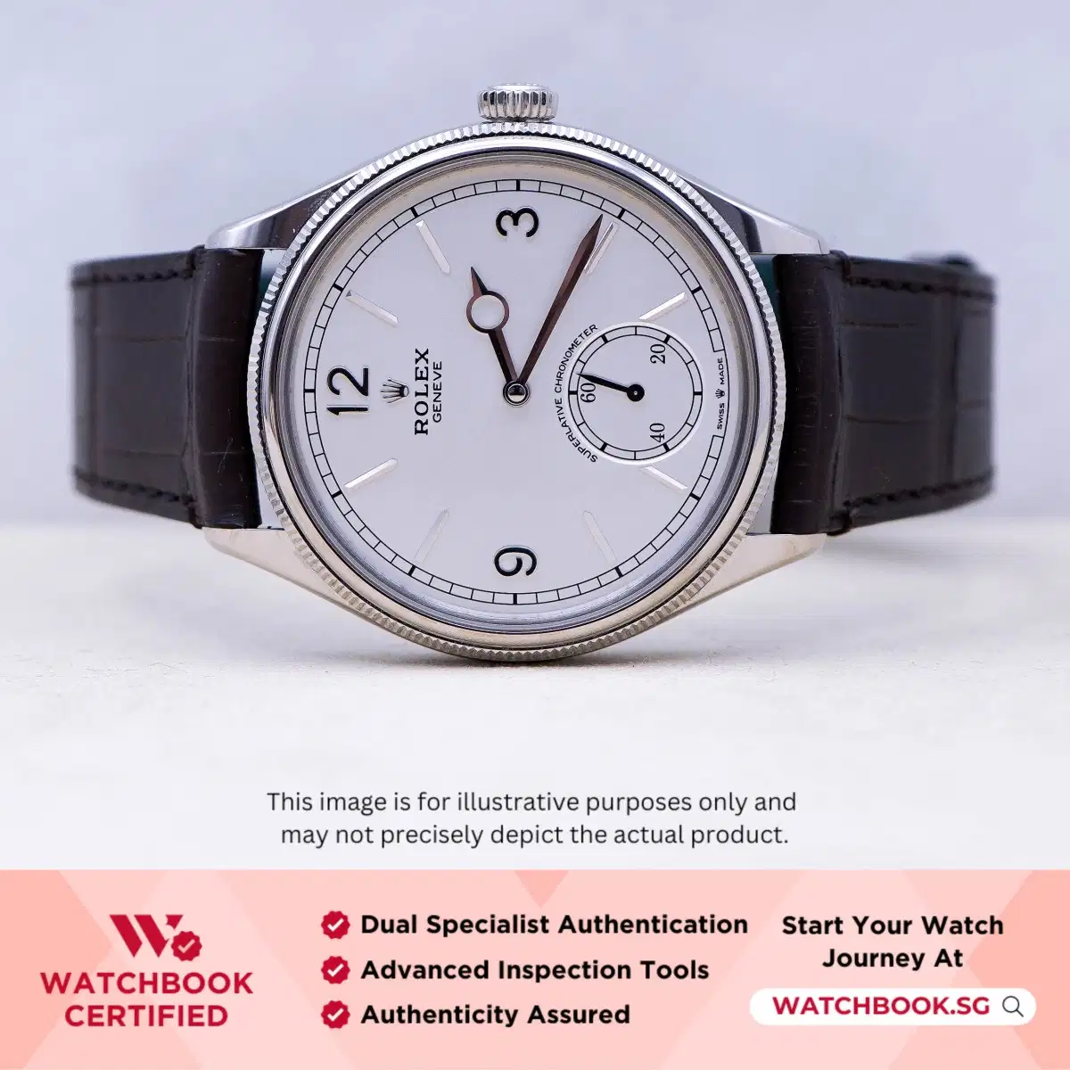 Rolex 1908 52509 White Leather