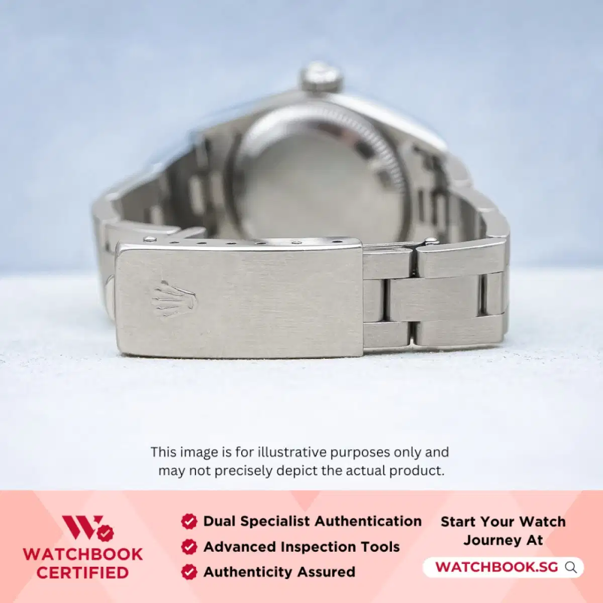 Rolex Oyster Perpetual 67194 White Roman Oyster thumbnail
