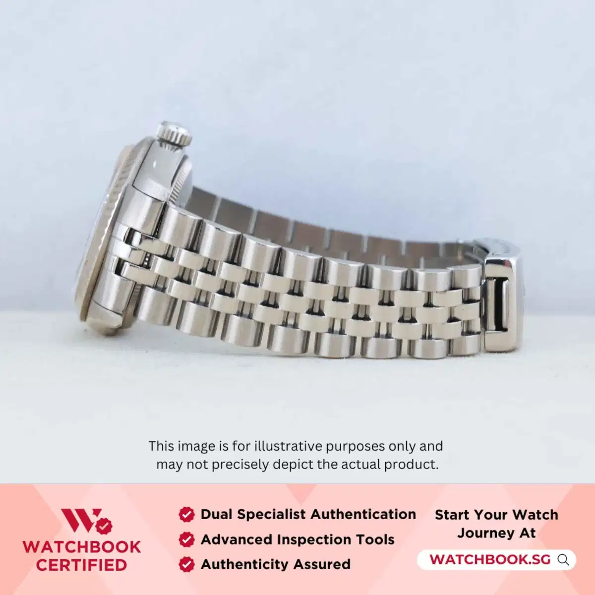 Rolex Datejust 68274 White Computer With Silver Arabic Jubilee thumbnail