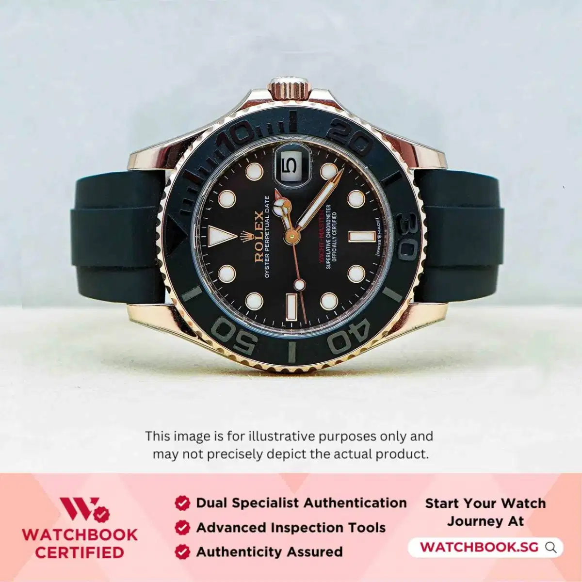 Rolex Yacht Master 268655 Black Oysterflex